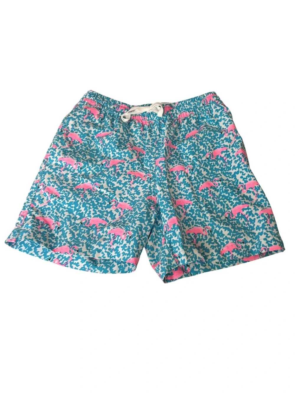 Chubbies Youth Small 8/9 Flamingo Swim Trunks Boys Like New Beach Shorts
